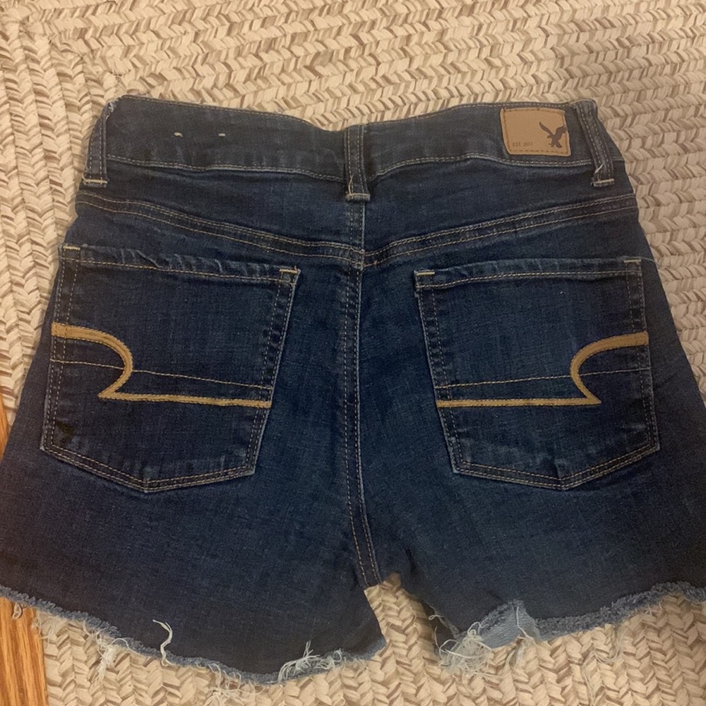 Gently worn high waisted jean shorts - Picture 2 of 3